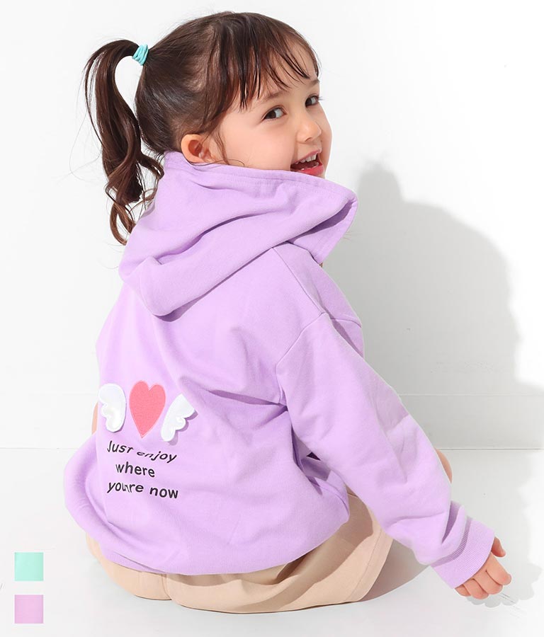 羽ハート刺繍パーカー アウター コート ジャケット パーカー Anap Kids レディースファッション通販anapオンライン