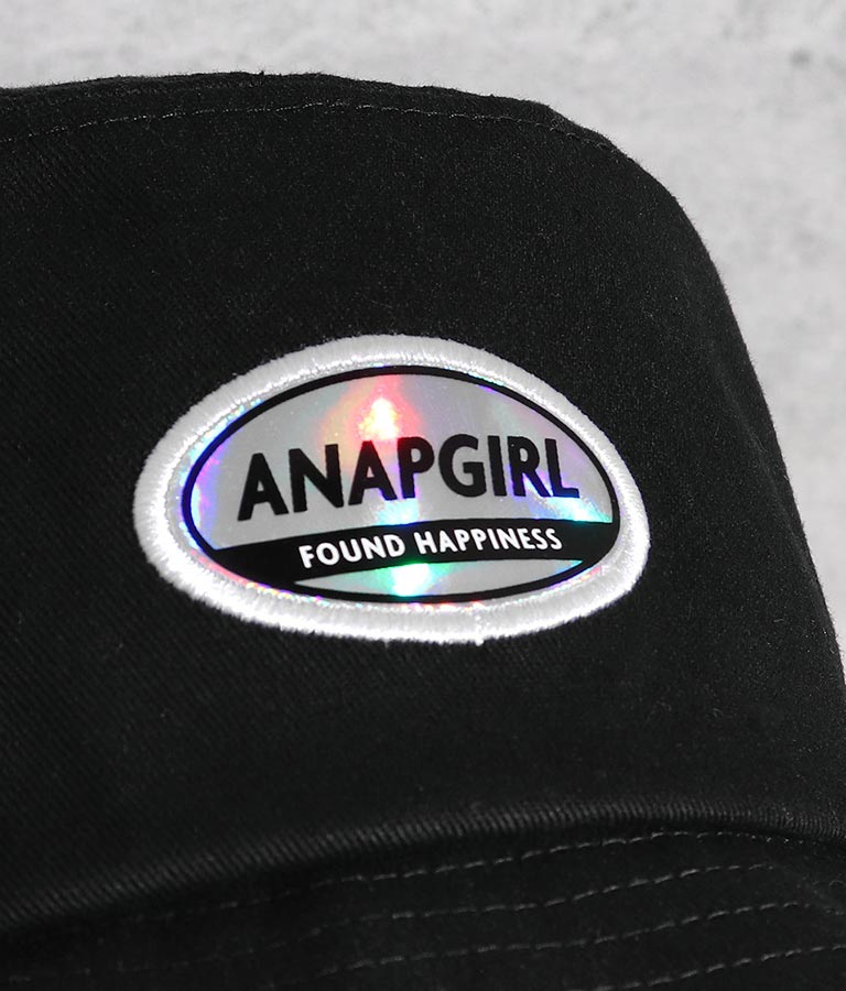 ホログラムワッペン付バケットハット ファッション雑貨 ハット キャップ ニット帽 キャスケット ベレー帽 Anap Girl レディースファッション通販anapオンライン