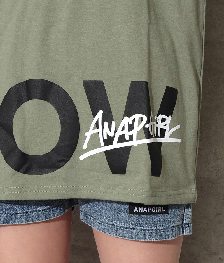 裾ビッグロゴビッグTシャツ(トップス/Tシャツ) | ANAP GiRL