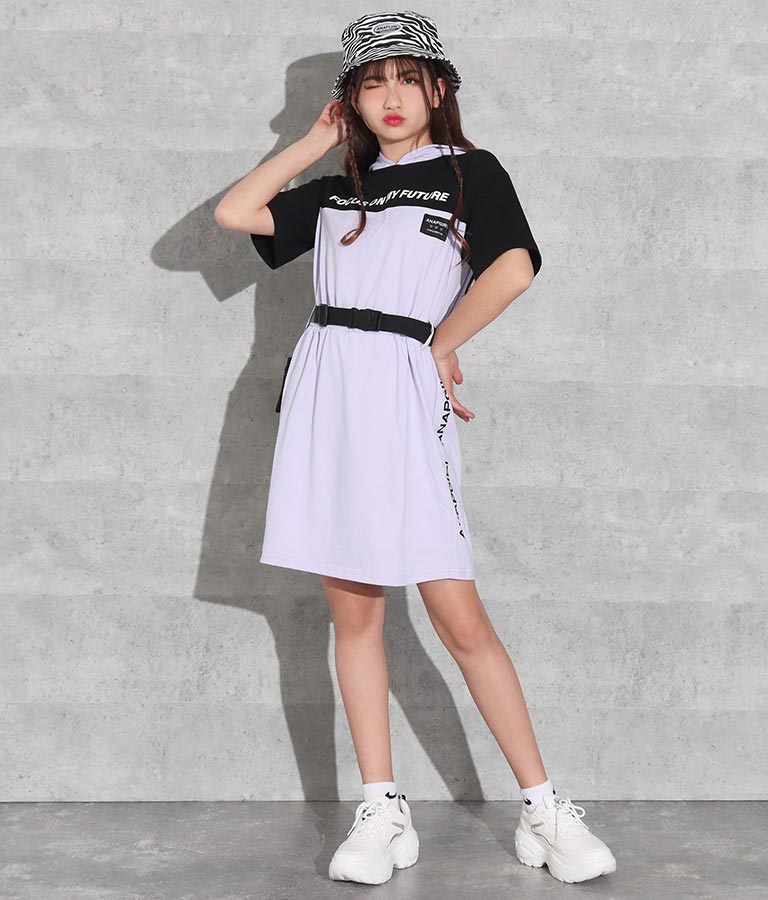 ポシェット付きフードワンピース ワンピース ドレス ミディアムワンピ Anap Girl レディースファッション通販anapオンライン