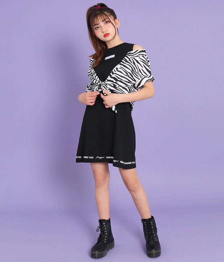 シャツレイヤード風ワンピース ワンピース ドレス ミディアムワンピ Anap Girl レディースファッション通販anapオンライン