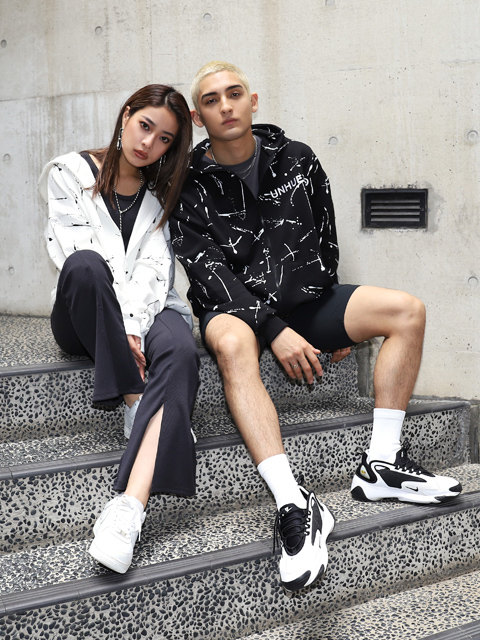 ユニセックスハンドライティングジップフーディーコーディネート コーディネート レディースファッション通販anapオンライン