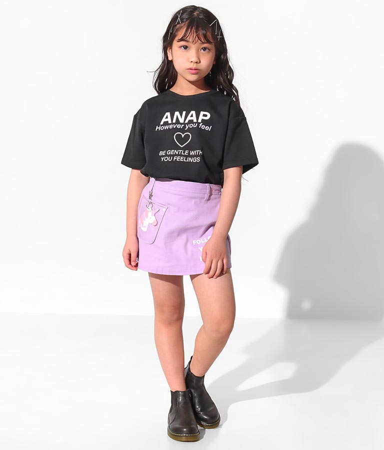 ミニ裏毛プリントトップス(トップス/Tシャツ) | ANAP KIDS
