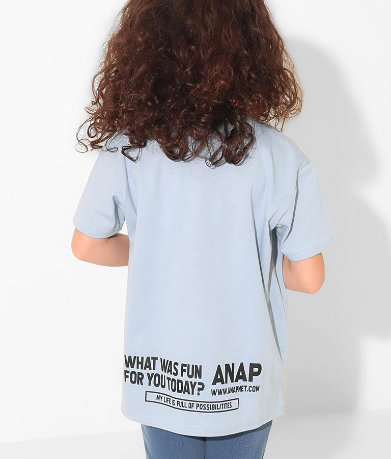 吸水速乾ボックスロゴビッグＴシャツ(トップス/Tシャツ) | ANAP KIDS