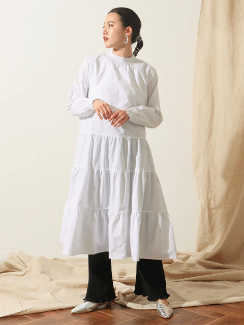 ティアードハイネックワンピースコーディネート コーディネート レディースファッション通販anapオンライン