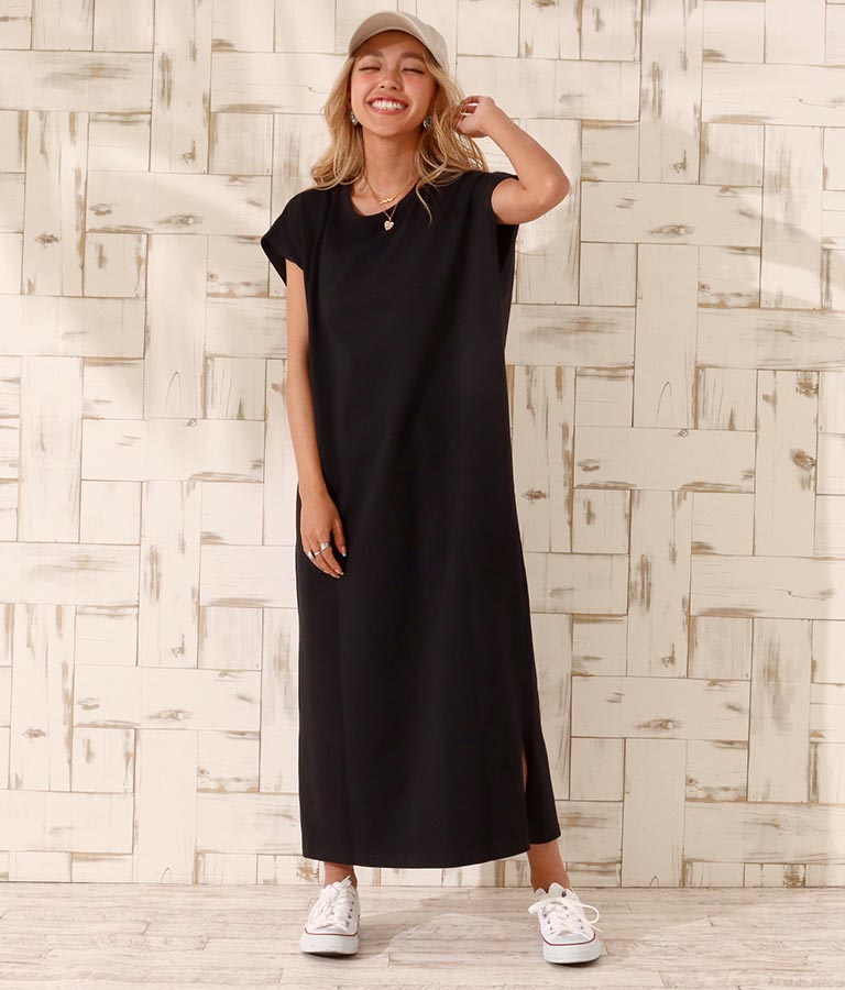 コクーンシルエットユッタリコットンワンピース ワンピース ドレス ロングワンピ Anap Mimpi レディースファッション通販anapオンライン