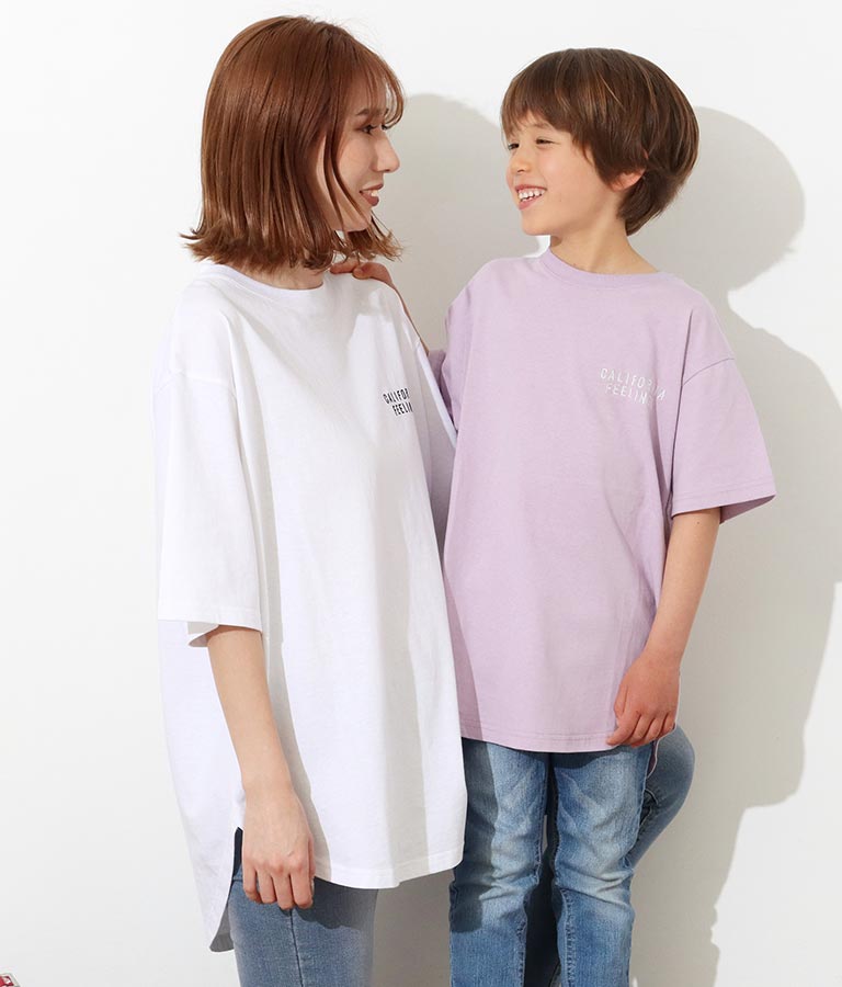 【KIDS】パームツリー刺繍ラウンドヘムビックTシャツ(トップス/Tシャツ) | anap mimpi