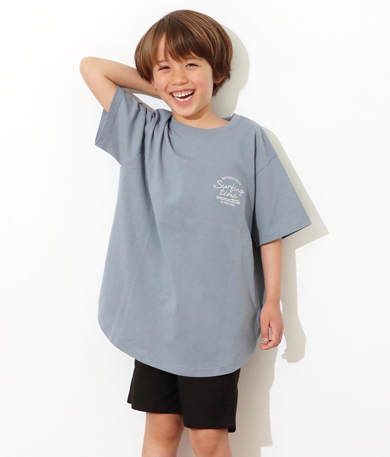【KIDS】国旗刺繍ラウンドヘムビッグTシャツ(トップス/Tシャツ) | anap mimpi