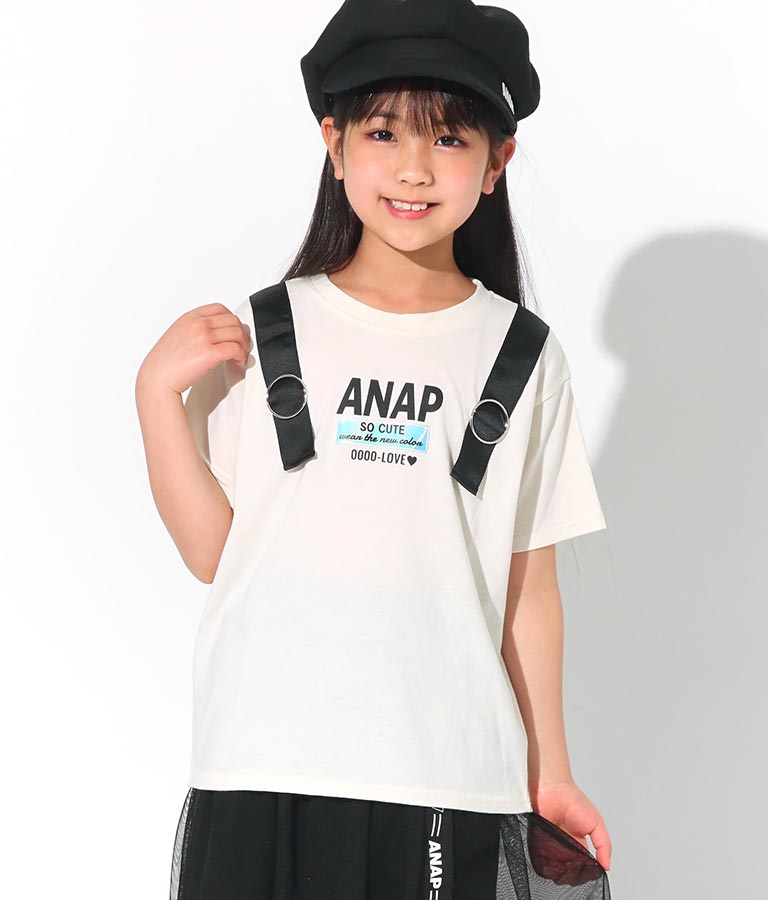 肩ベルトクリアワッペントップス(トップス/Tシャツ) | ANAP KIDS