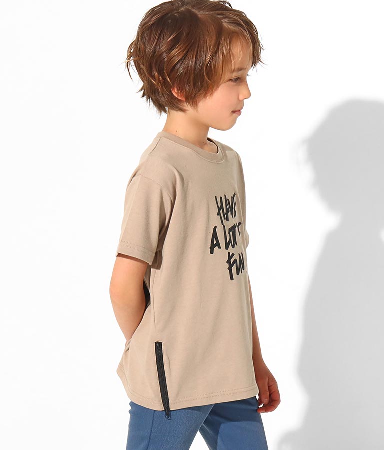 サイドジップ付ビッグTシャツ(トップス/Tシャツ) | ANAP KIDS