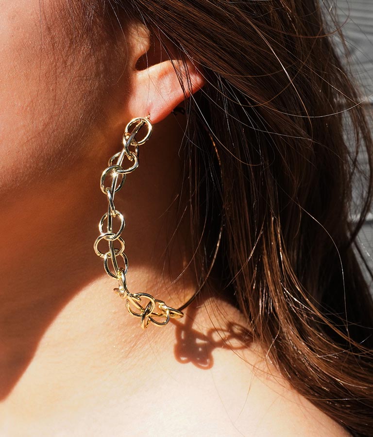 チェーンビッグフープピアス アクセサリー ピアス イアリング Anap レディースファッション通販anapオンライン