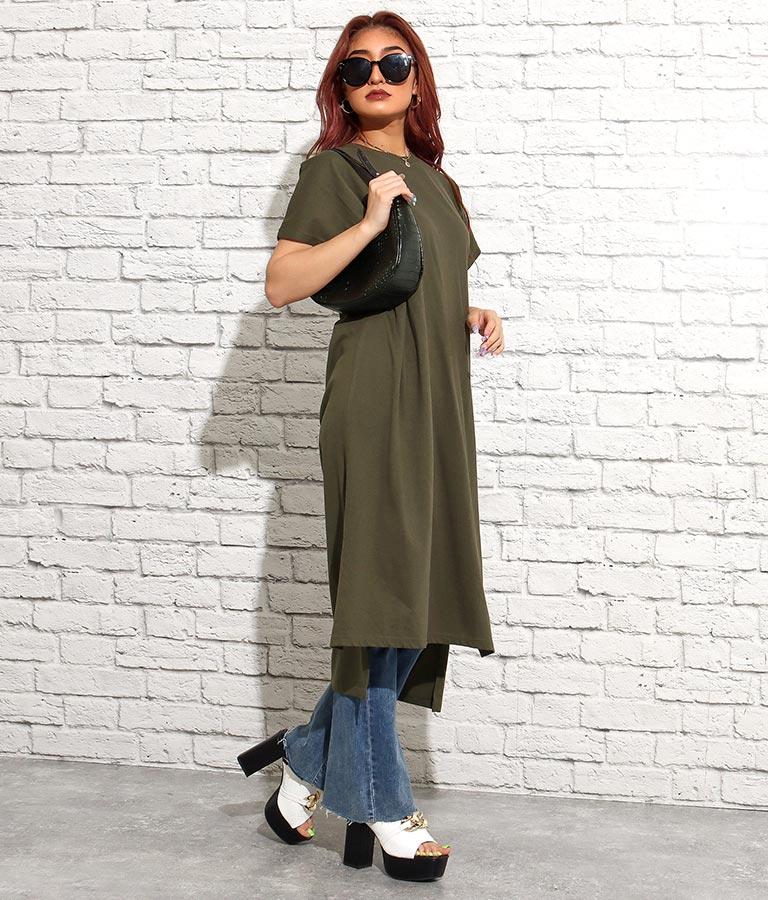 ロングテールスリットゆるワンピース ワンピース ドレス ロングワンピ Anap Latina レディースファッション通販anapオンライン