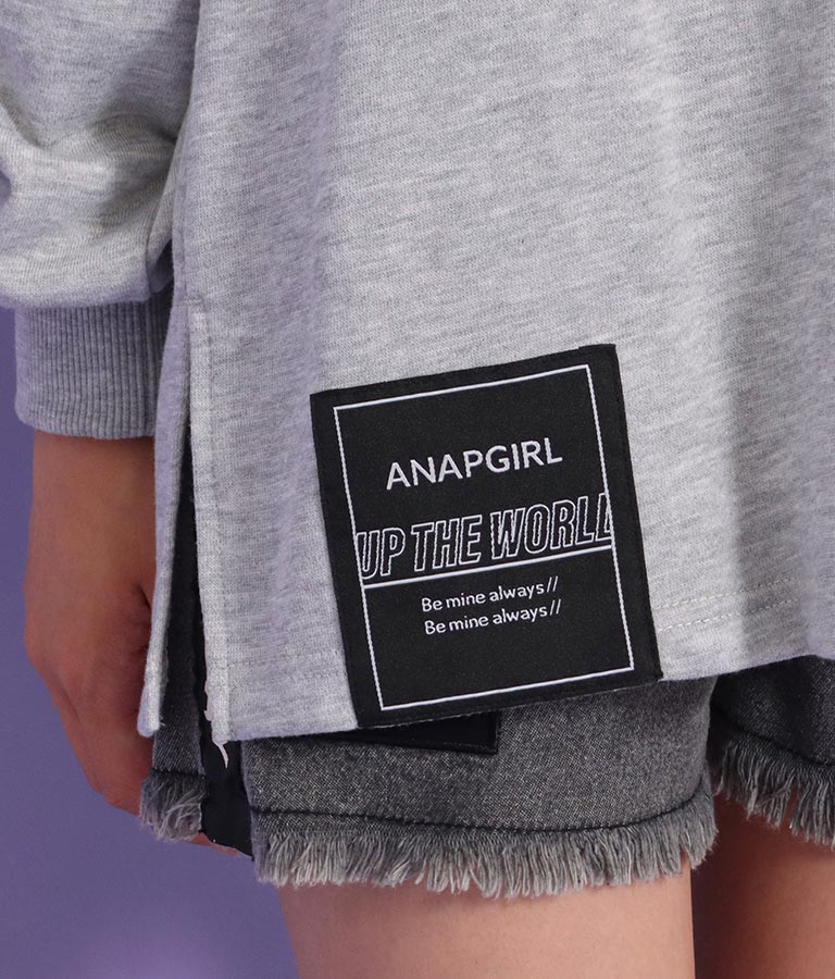 2ジップビッグロンT(トップス/Tシャツ・ロングTシャツ) | ANAP GiRL