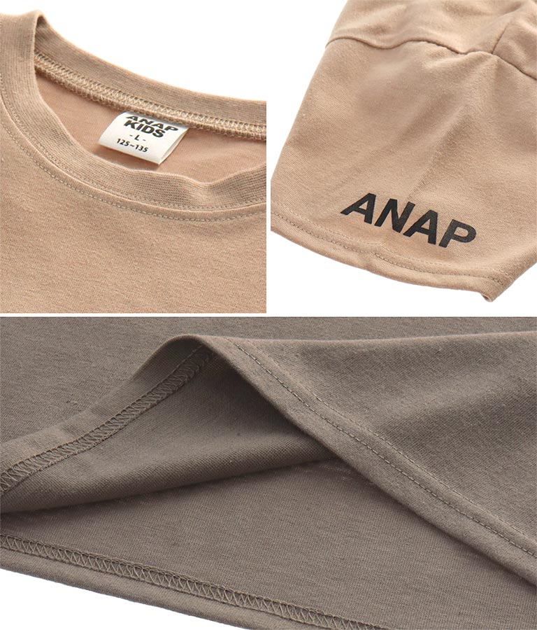 バイカラープリントビッグTシャツ(トップス/Tシャツ) | ANAP KIDS