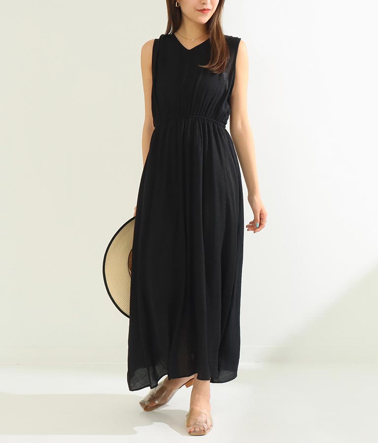 超激安 ノースリーブ バックレースアップワンピース ワンピースその他