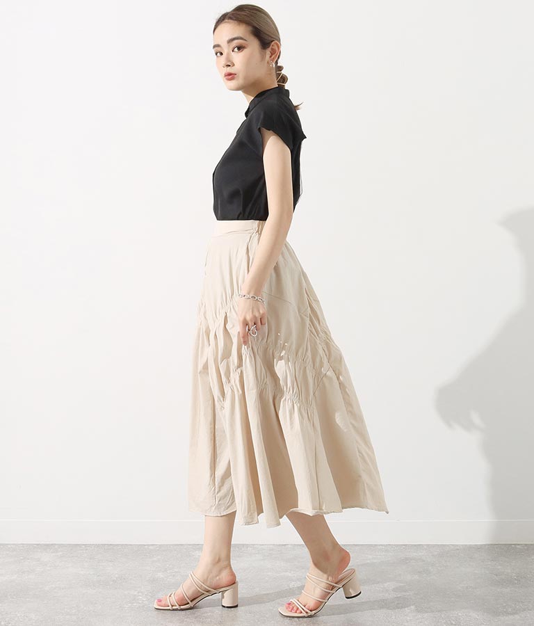シャーリングデザインスカート(ボトムス・パンツ /スカート) | Settimissimo | レディースファッション通販ANAPオンライン