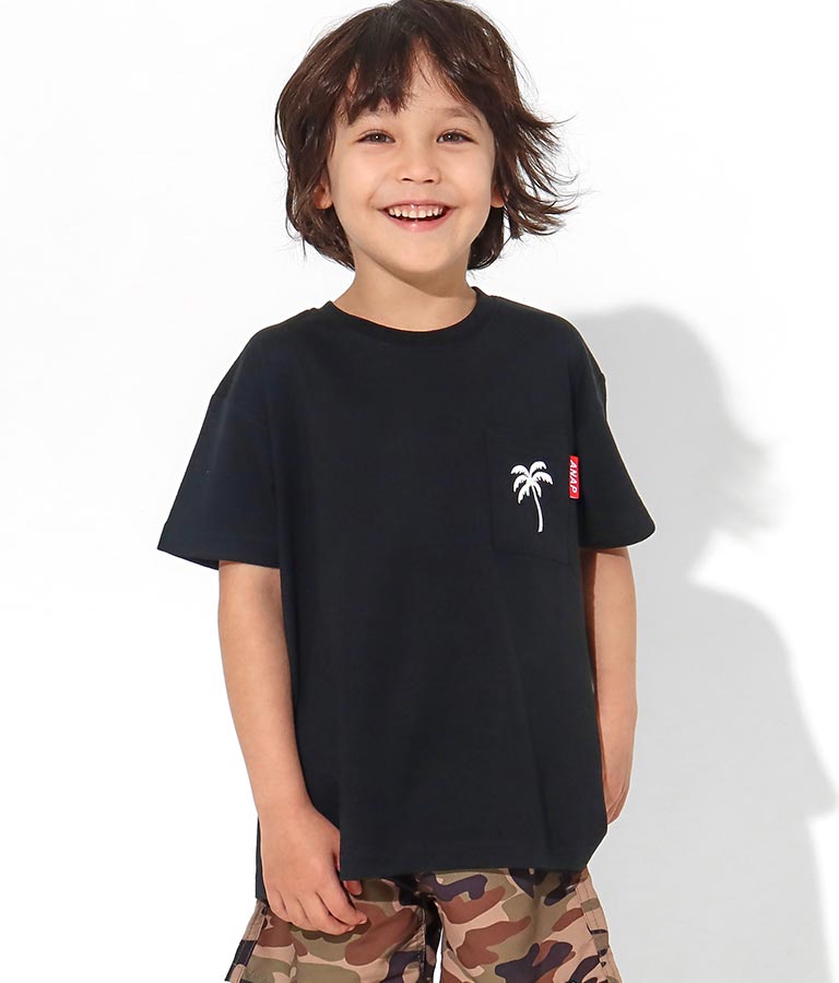 制菌ポケット付きパームツリービッグTシャツ(トップス/Tシャツ) | ANAP KIDS