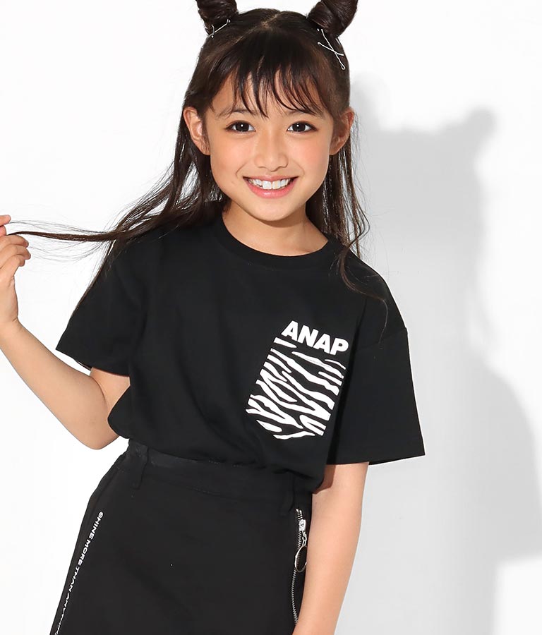 制菌アニマルポケットビッグTシャツ(トップス/Tシャツ) | ANAP KIDS