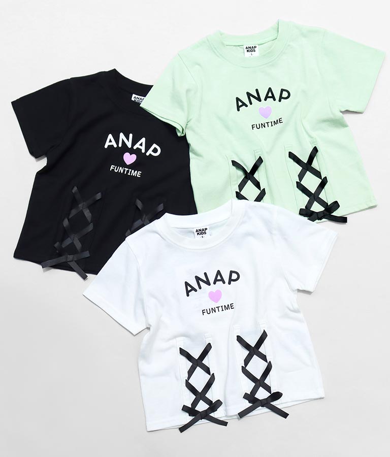 フロントレースアップTシャツ(トップス/Tシャツ) | ANAP KIDS
