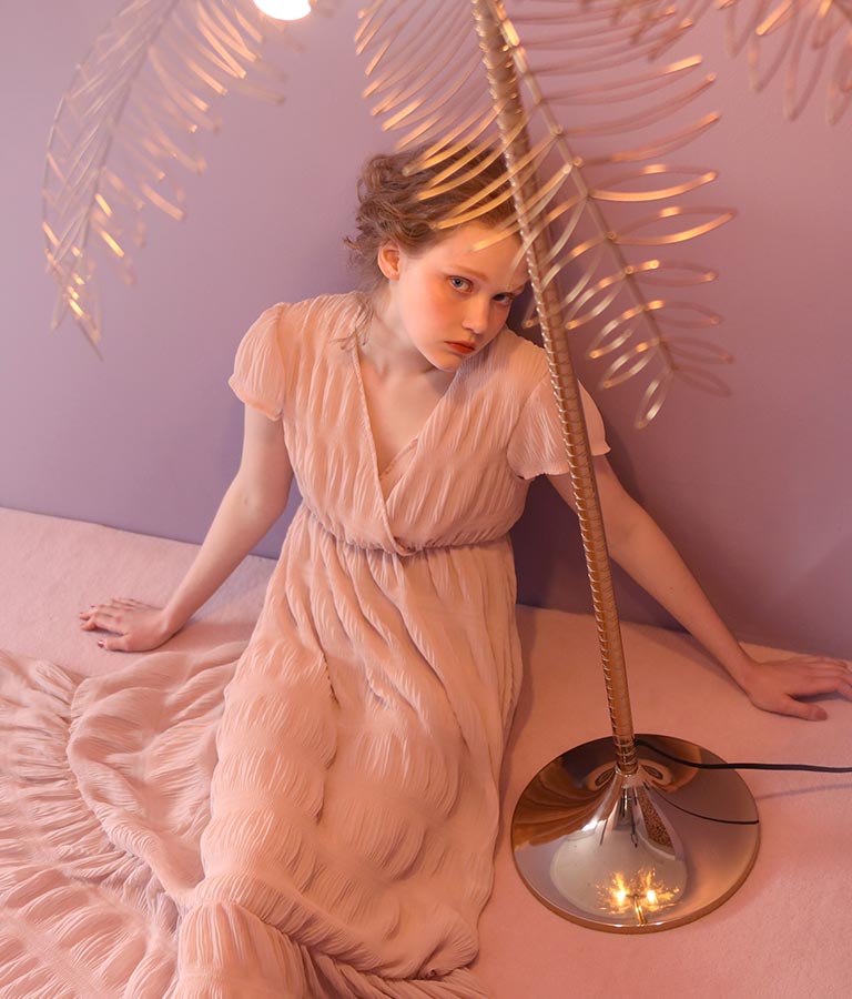 マジョリカプリーツカシュクールワンピース ワンピース ドレス ロングワンピ Chille レディースファッション通販anapオンライン