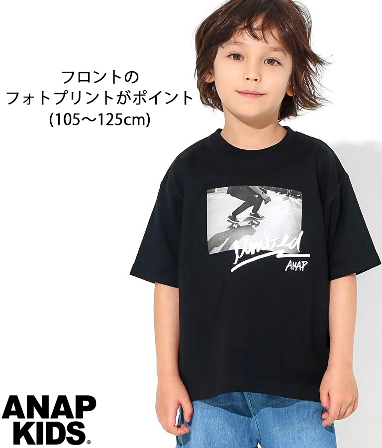 スケートボードフォトビッグTシャツ(トップス/Tシャツ) | ANAP KIDS