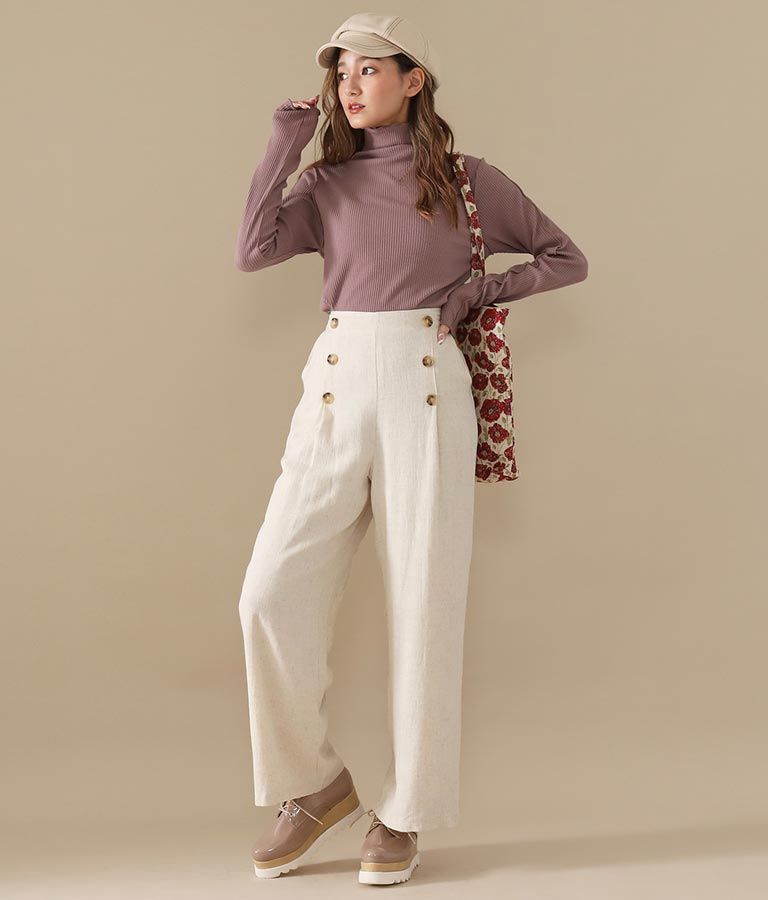 綿麻マリンパンツ ボトムス パンツ ロングパンツ Chille レディースファッション通販anapオンライン