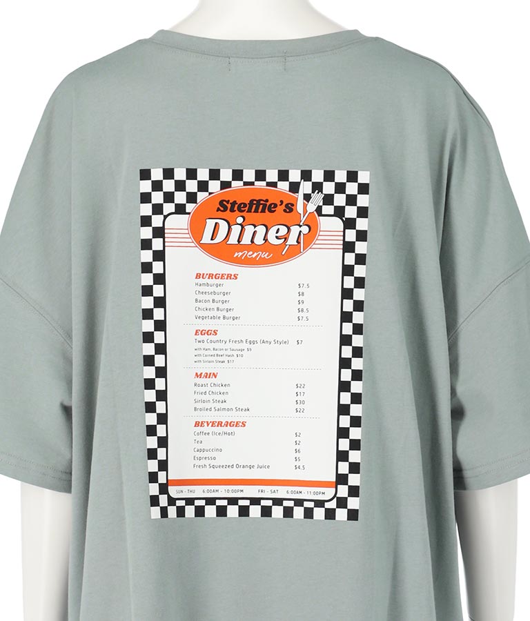 dinerプリントオーバーサイズTシャツ(トップス/Tシャツ) | ANAP