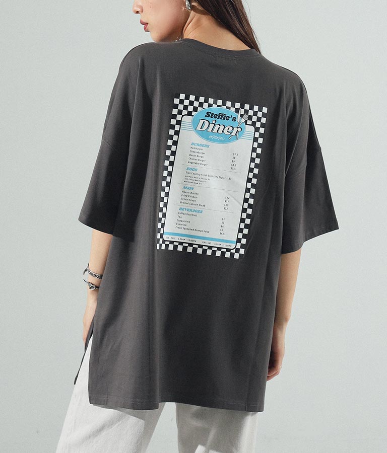 dinerプリントオーバーサイズTシャツ(トップス/Tシャツ) | ANAP