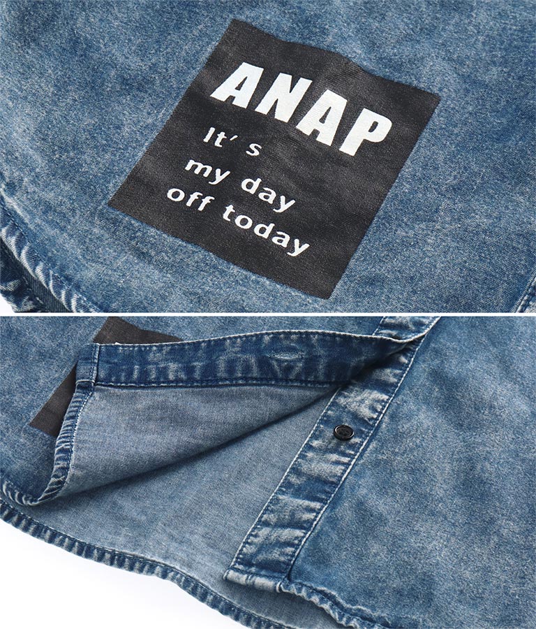 ケミカルデニムシャツ(トップス/シャツ・ブラウス) | ANAP KIDS