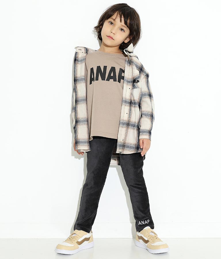 チェックロングシャツ(トップス/チェックシャツ・シャツ・ブラウス) | ANAP KIDS