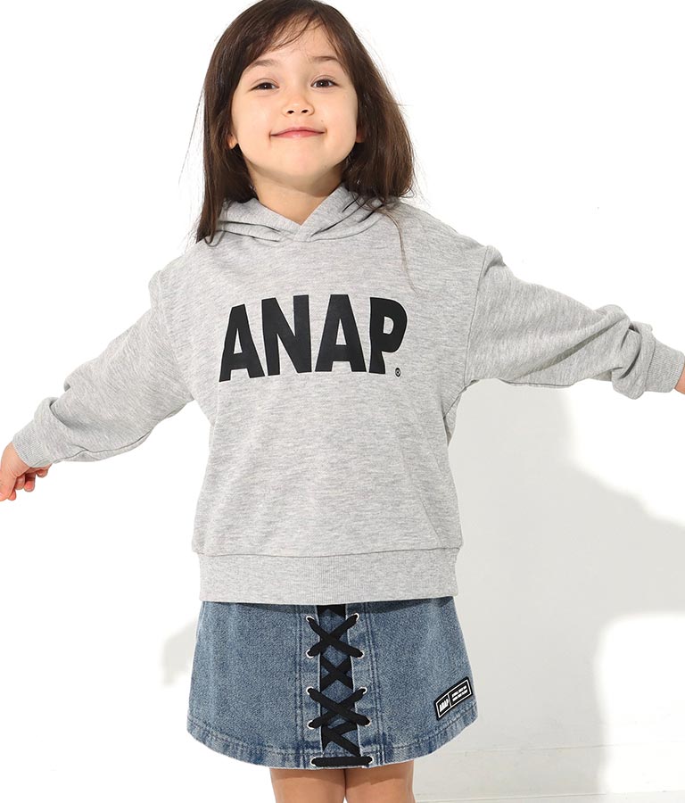 ANAPロゴサークルプリント裏毛フーディートップス(トップス/スウェット・トレーナー) | ANAP KIDS