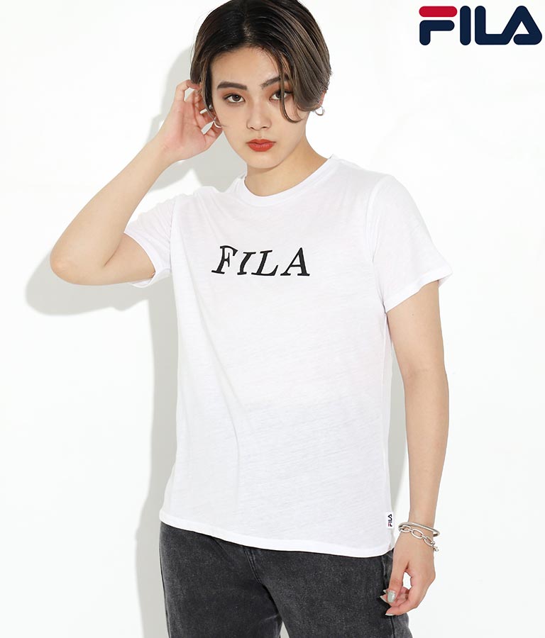 Fila 胸ラバープリントロゴtシャツ レディス トップス Tシャツ Fila2 委託 レディースファッション通販anapオンライン