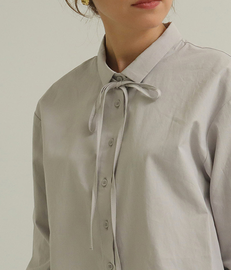 【低身長向けサイズ】タイリボンシャツ(トップス/シャツ・ブラウス) | AULI