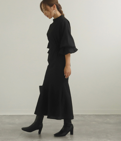 低身長向けサイズ チェックマーメイドワンピース ワンピース ドレス ロングワンピ Auli レディースファッション通販anapオンライン