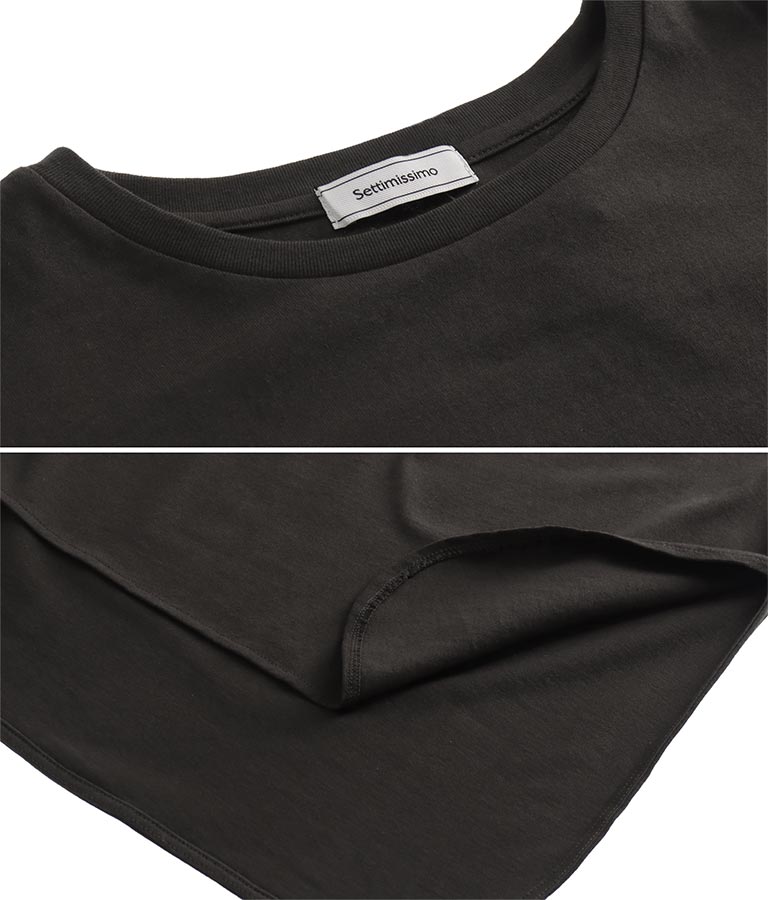 サイドスリットロングTシャツ(トップス/Tシャツ・チュニック・ロングTシャツ) | Settimissimo