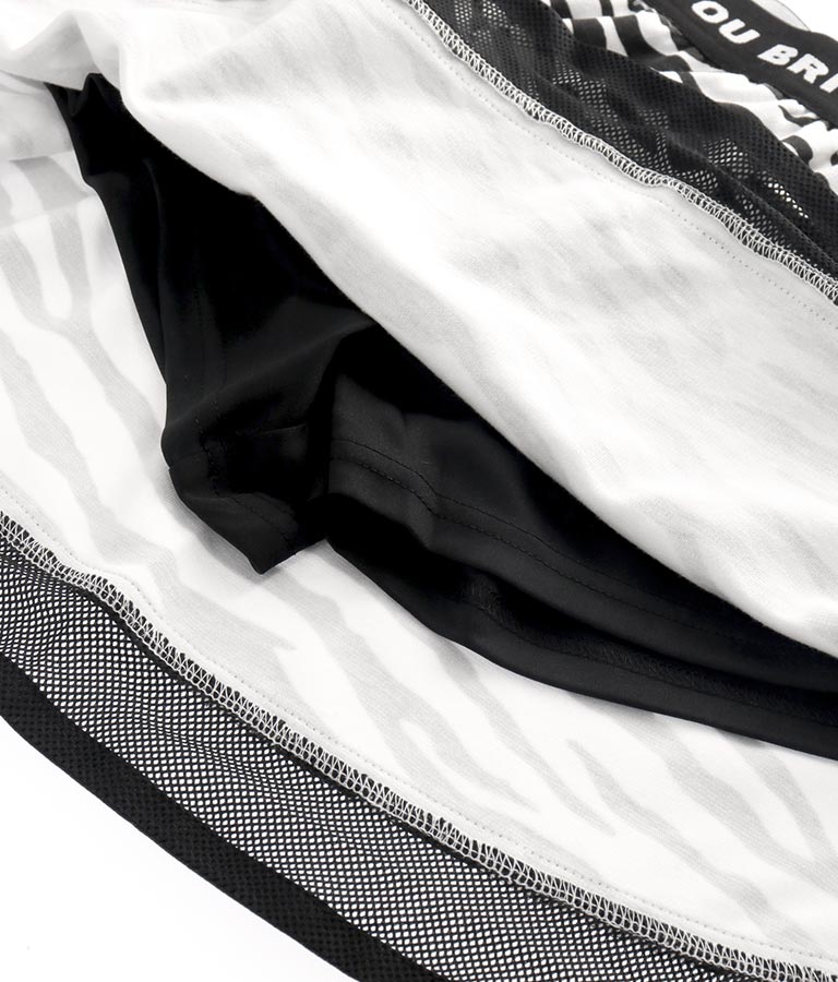裾メッシュ切り替フレアスカート(ボトムス・パンツ /スカート) | ANAP GiRL