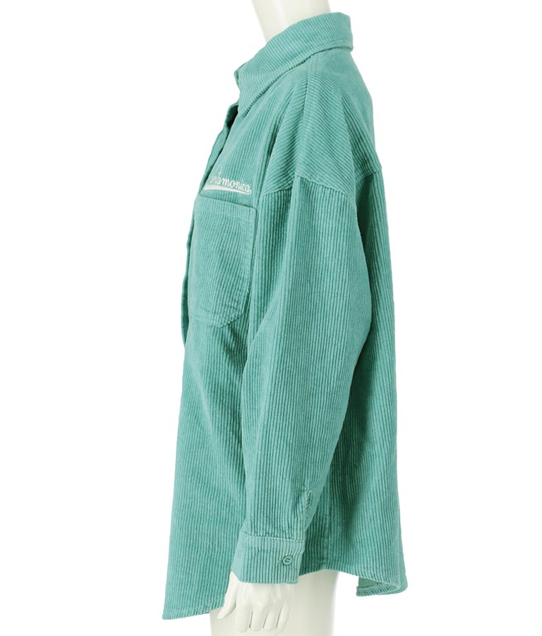 コーデュロイ刺繍シャツジャケット(アウター（コート・ジャケット） /シャツ・ブラウス・ジャケット・ブルゾン) | anap mimpi