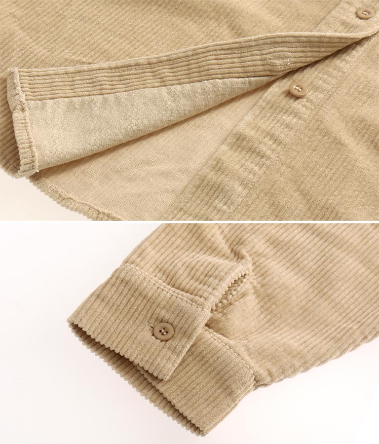 コーデュロイ刺繍シャツジャケット(アウター（コート・ジャケット） /シャツ・ブラウス・ジャケット・ブルゾン) | anap mimpi