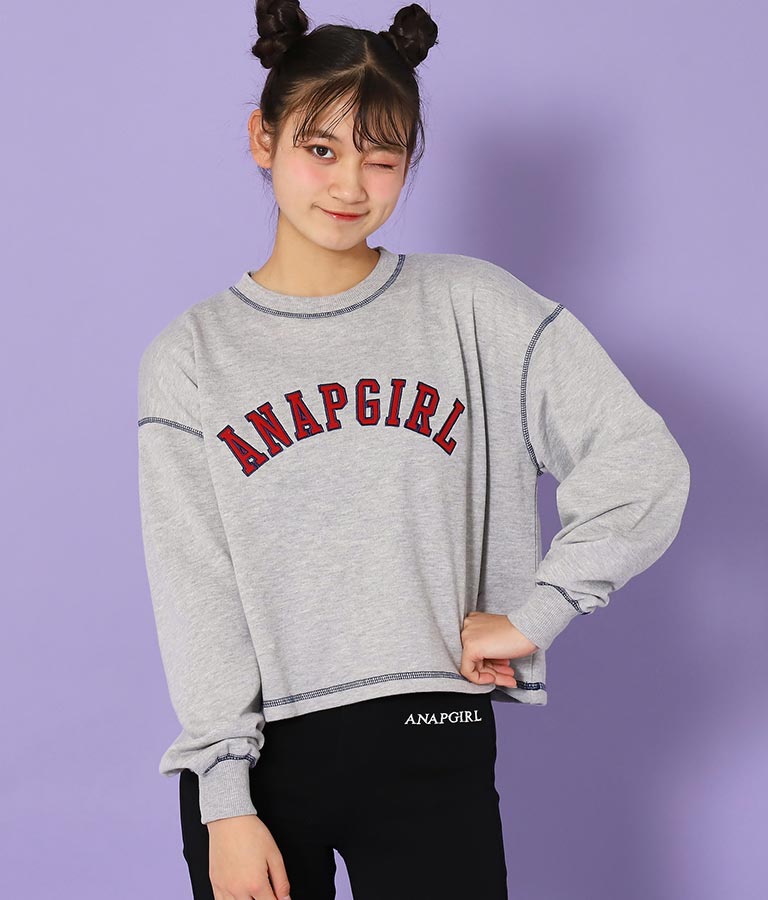 カレッジクロップドトップス トップス カットソー Anap Girl レディースファッション通販anapオンライン