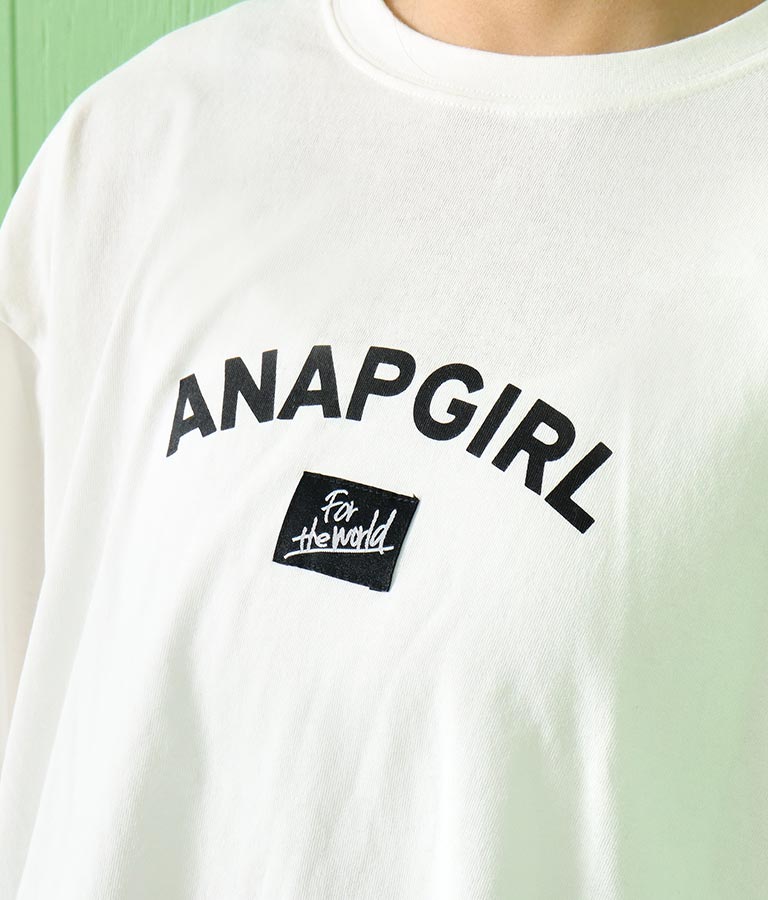 バックメッセージビッグロンT(トップス/Tシャツ・ロングTシャツ) | ANAP GiRL
