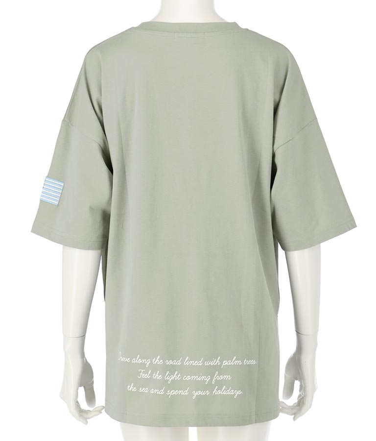 USAコットンCALIFORNIAチェーン刺繍ビッグTシャツ(トップス/Tシャツ) | anap mimpi