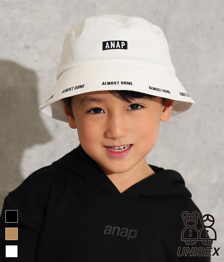 ラインロゴバケットハット ファッション雑貨 ハット キャップ ニット帽 キャスケット ベレー帽 Anap Kids レディースファッション 通販anapオンライン