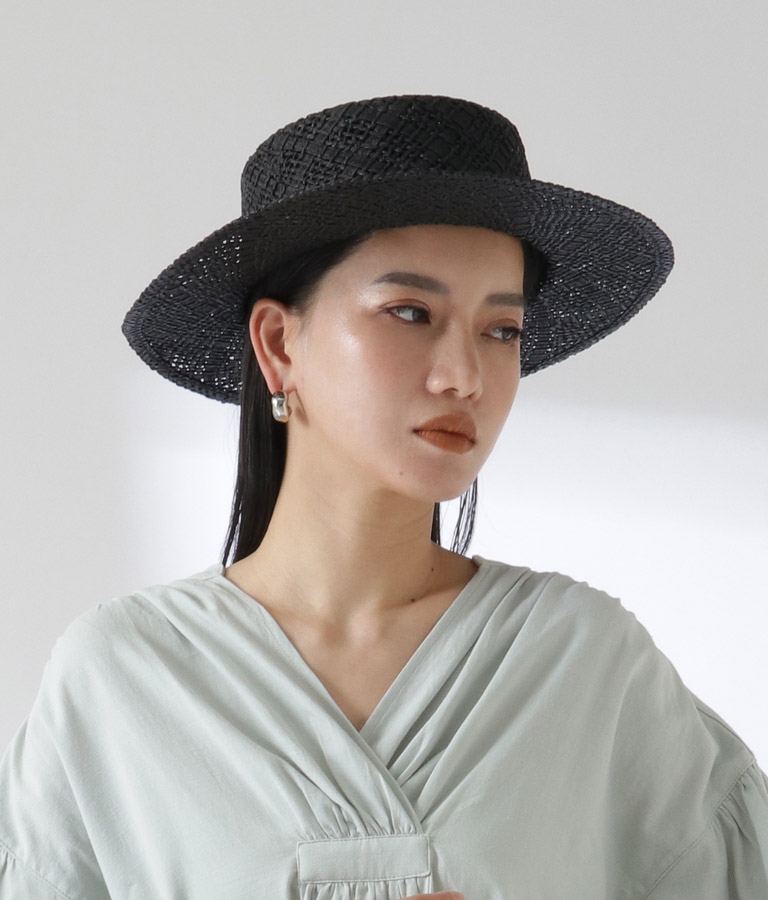 透かし編みペーパーカンカンハット(ファッション雑貨/ハット・キャップ・ニット帽 ・キャスケット・ベレー帽) | Settimissimo