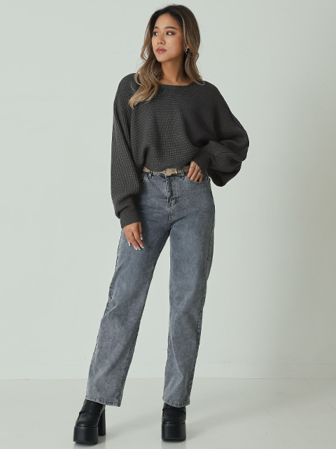 レースアップドルマンスリーブニットトップスコーディネート コーディネート レディースファッション通販anapオンライン