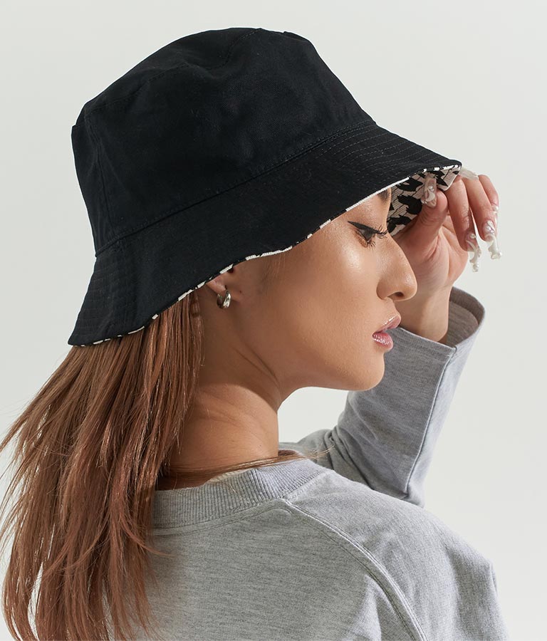 リバーシブルモノトーンレオパードバケットハット(ファッション雑貨/ハット・キャップ・ニット帽 ・キャスケット・ベレー帽) | anap Latina
