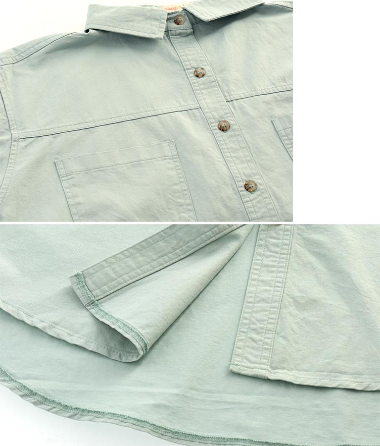 オルテガ刺繍オーバーサイズカラーシャツ(トップス/シャツ・ブラウス) | anap mimpi