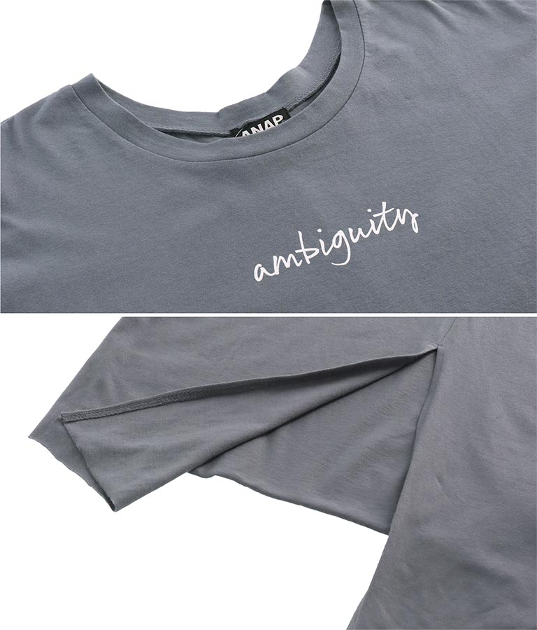 バックスリットロゴロンT(トップス/Tシャツ) | ANAP