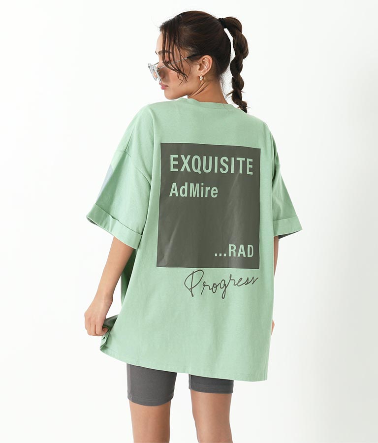 ロールアップデザインプリントTシャツ(トップス/Tシャツ) | ANAP