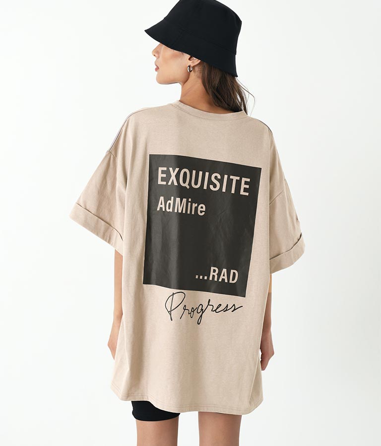 ロールアップデザインプリントTシャツ(トップス/Tシャツ) | ANAP