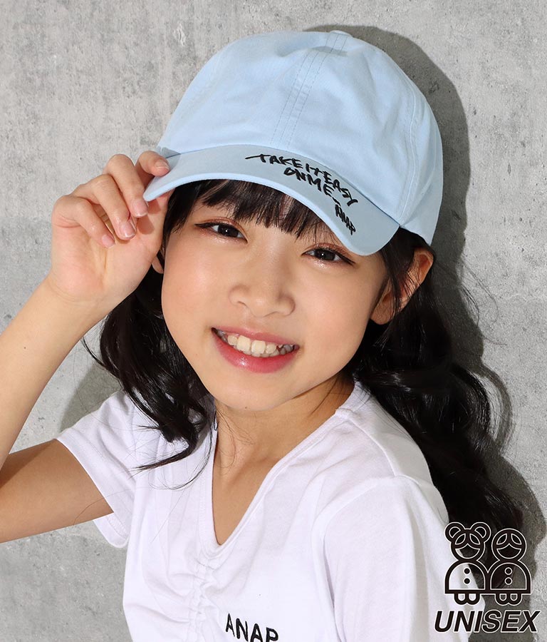 手書きロゴ刺繍キャップ(ファッション雑貨/ハット・キャップ・ニット帽 ・キャスケット・ベレー帽) | ANAP KIDS